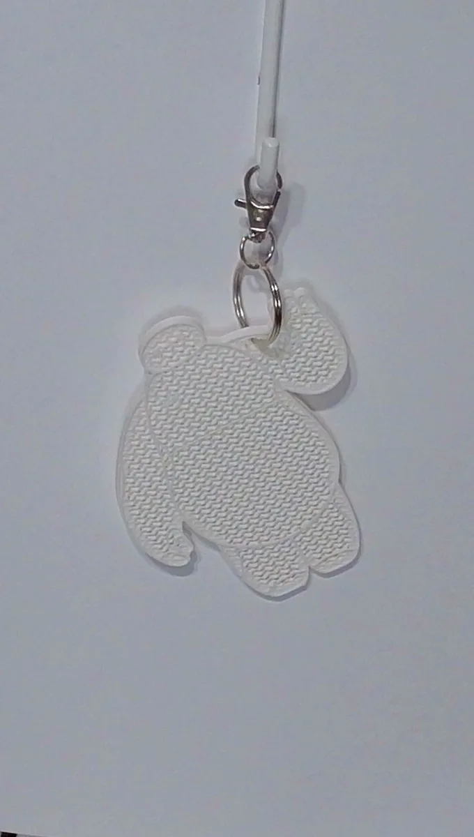 White Robot Buddy Keychain — view 1 of 1